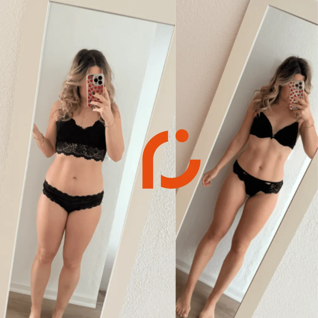 Client transformation - Michael gained muscle and lost fat