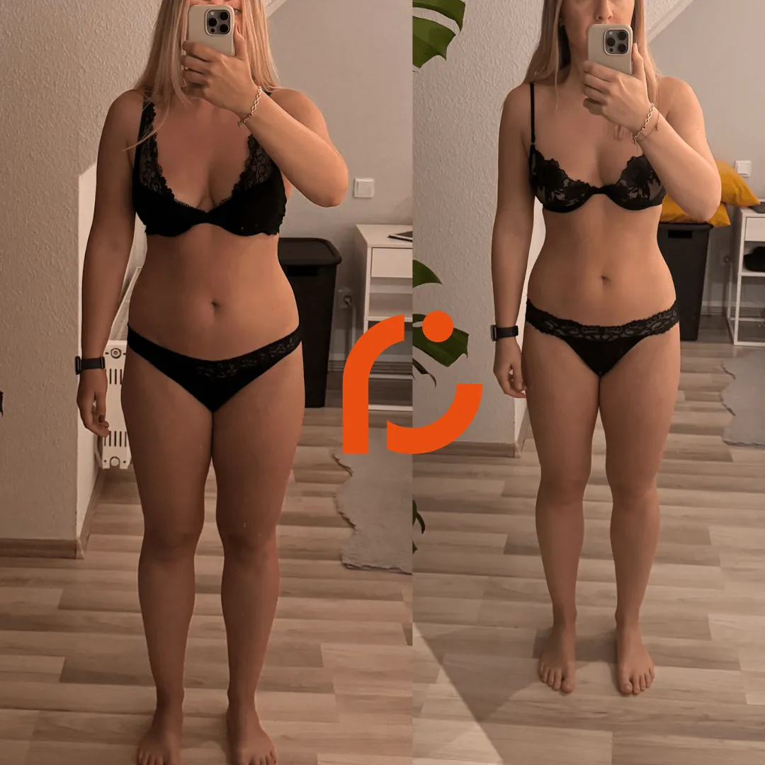 Client transformation - Michael gained muscle and lost fat